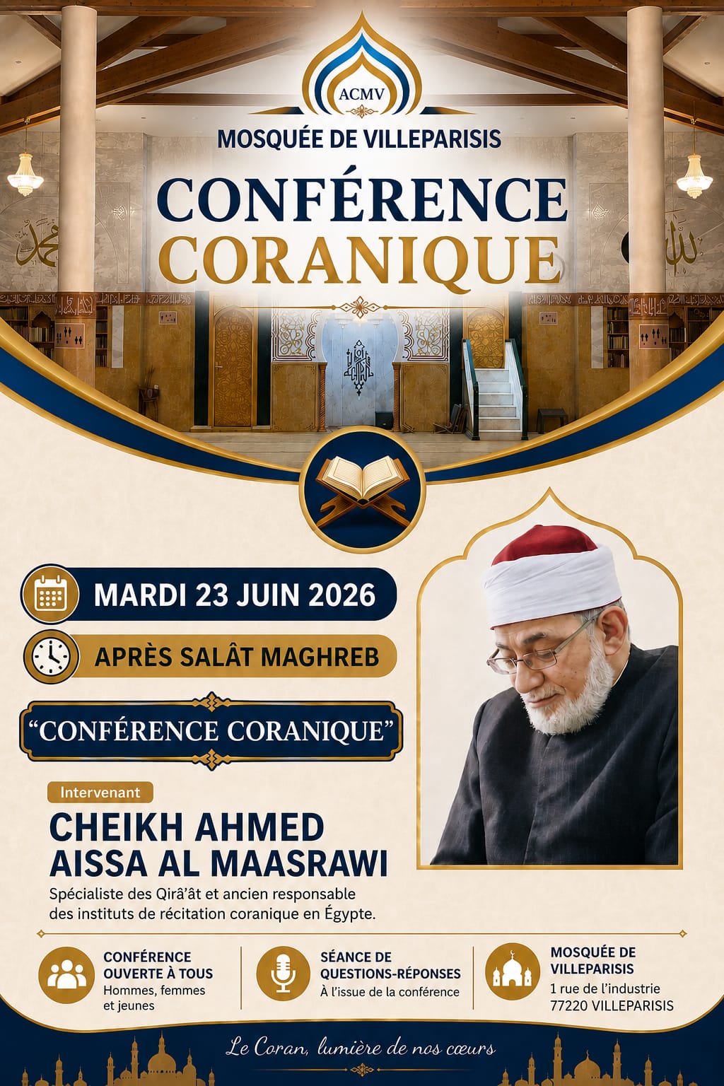 Conférence Cheikh Ahmed Aissa Al-Maasrawi